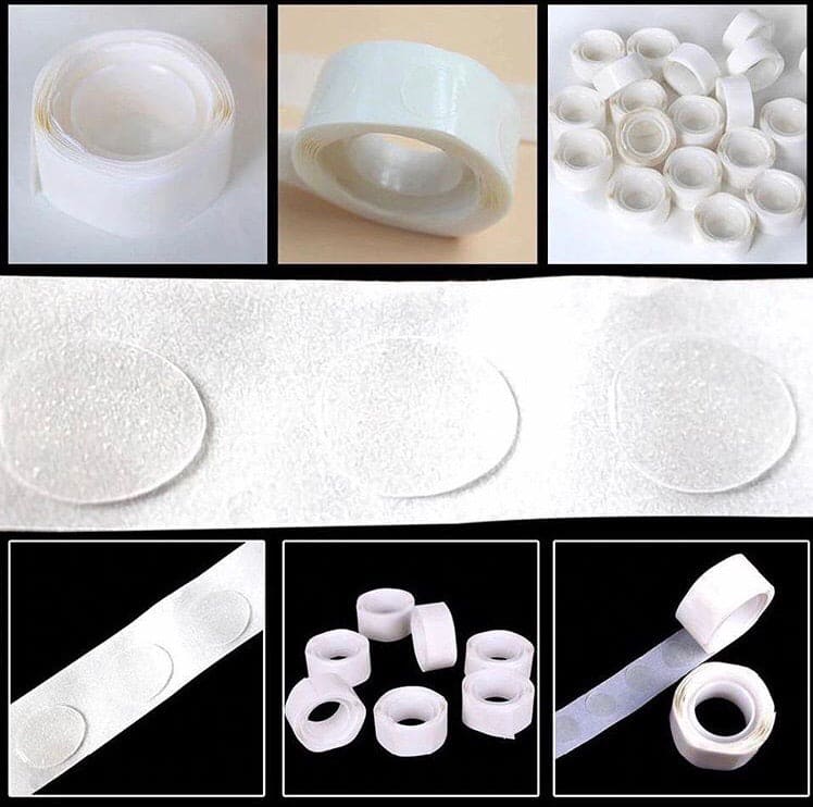100pcs Balloons Glue Tape, Double Sided Fix Gum Air Balls, Glue Point Tape 100pcs Balloons Glue Tape, Double Sided Fix Gum Air Balls, Glue Point Tape